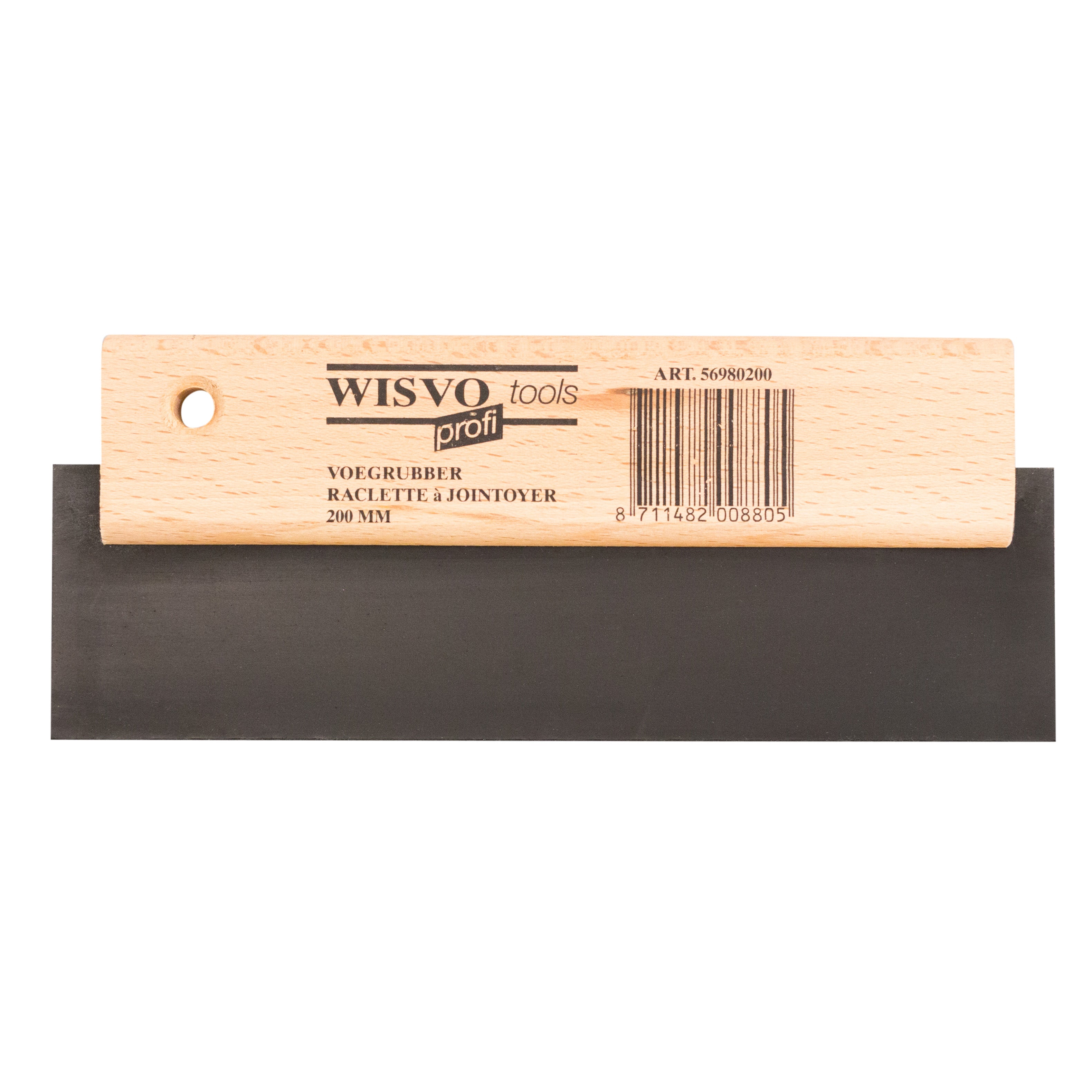 Voegrubber, houten greep 300