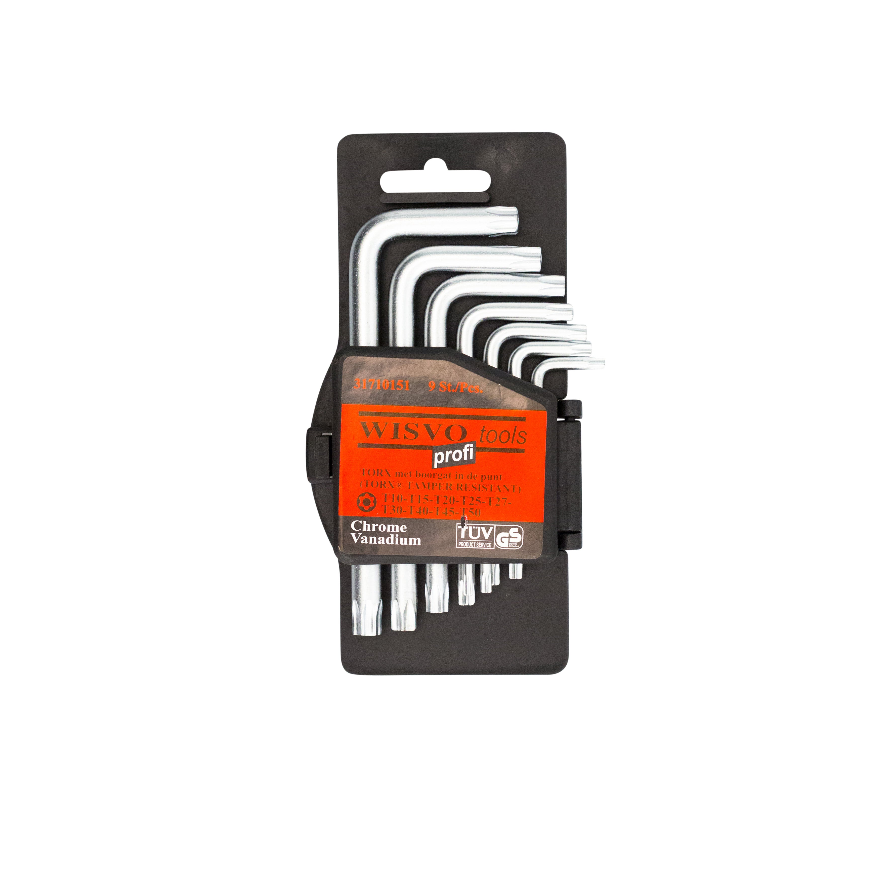 Stiftsleutelset, torx tamper resistant, met gat 3171TRTXS