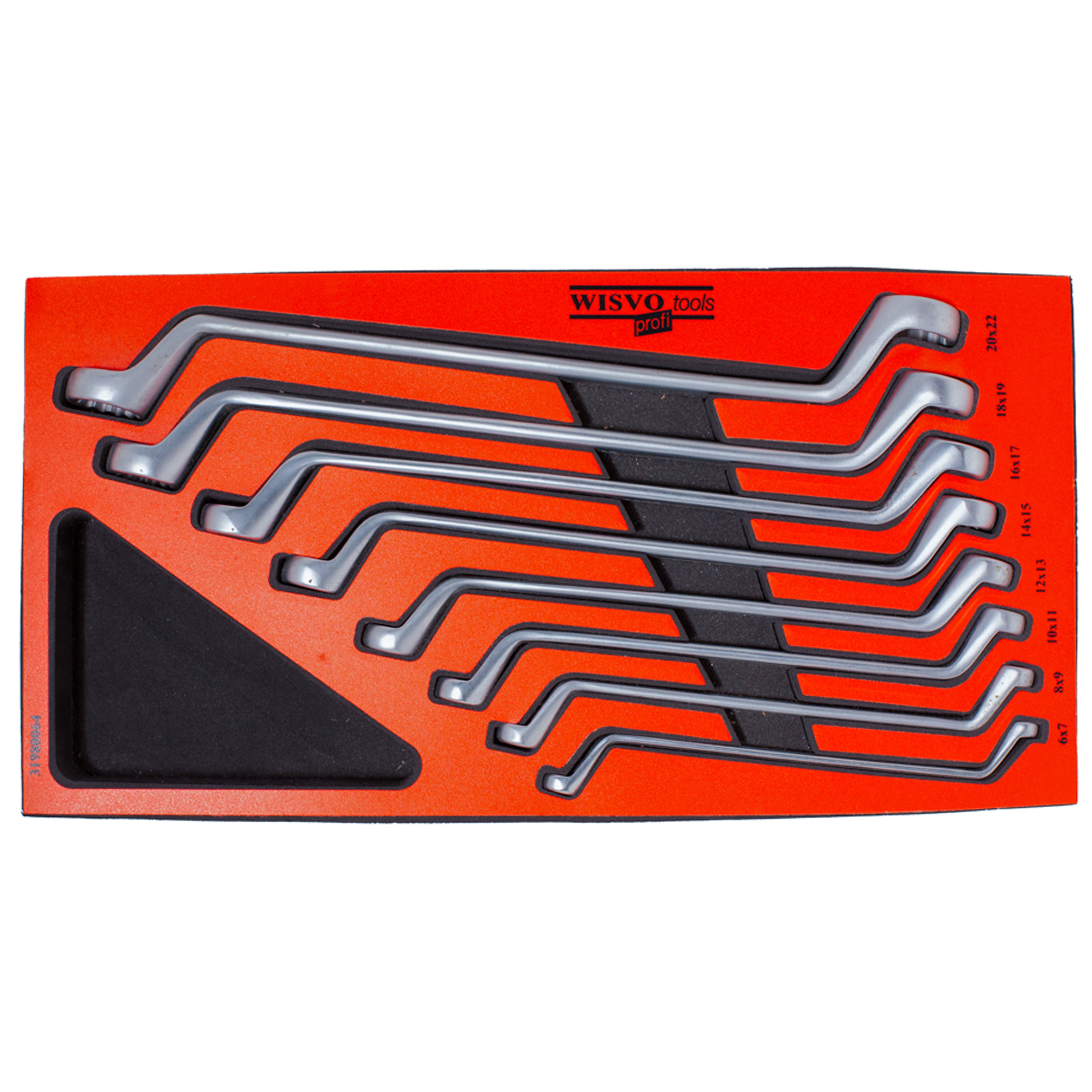 Ringsleutelset 8 delig 6 - 22 in SOS-module 3198/64