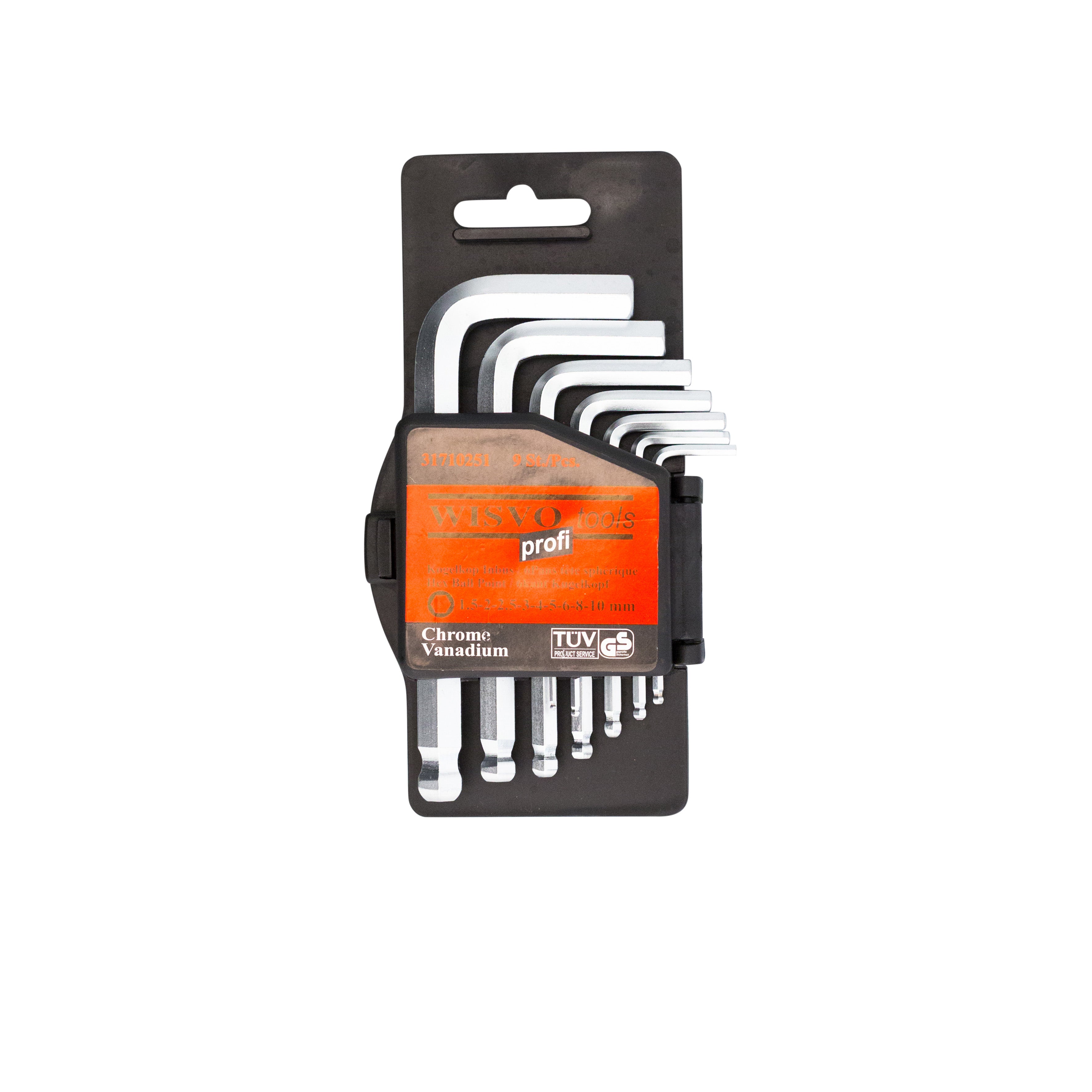 Stiftsleutelset, inbus kogelkop 3171HXSS S09