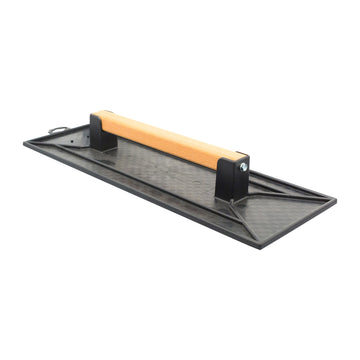 Schuurbord, wafelprofiel, houten greep  230 x 340