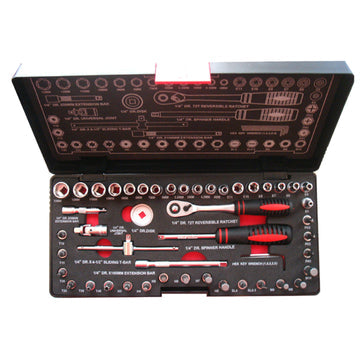 Dopsleutelset 1/4, torx,  in kunststof cassette