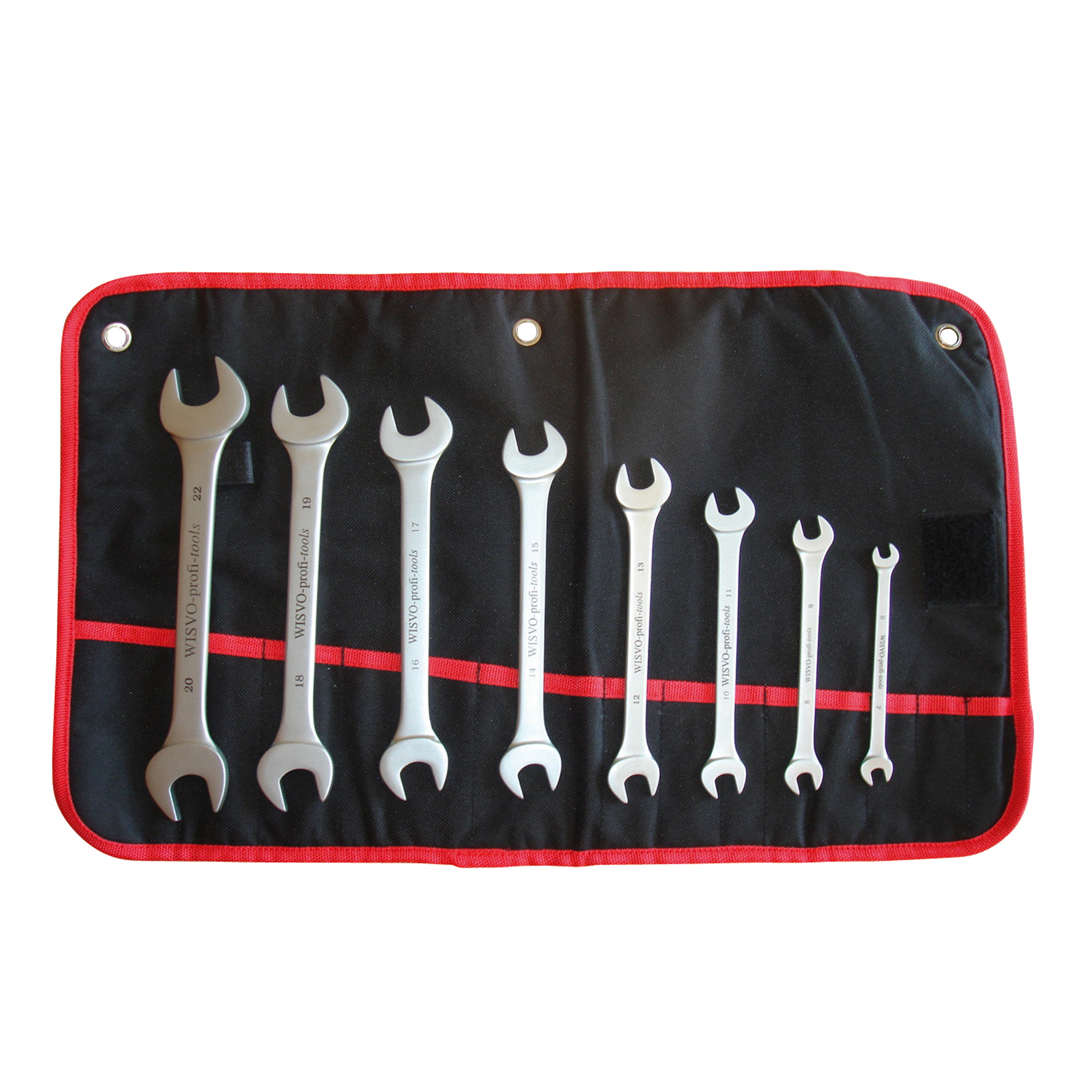 Steeksleutelset, in foudraal